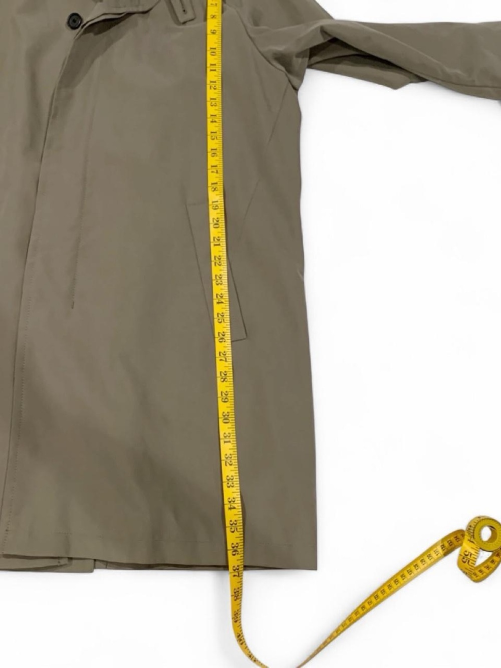Allegri Italy Men's US Size 44 Beige/Khaki Waterproof Trench Coat - Picture 8 of 14